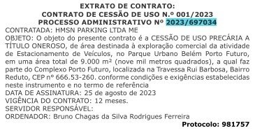 BELÉM - Em área pública, empresa cobra R$ 8 a hora por estacionamento:  ordem de Helder - Portal de Notícias